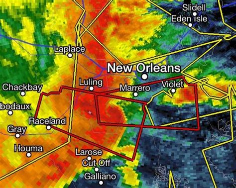 Move the map around to see major weather activity. . New orleans weather radar
